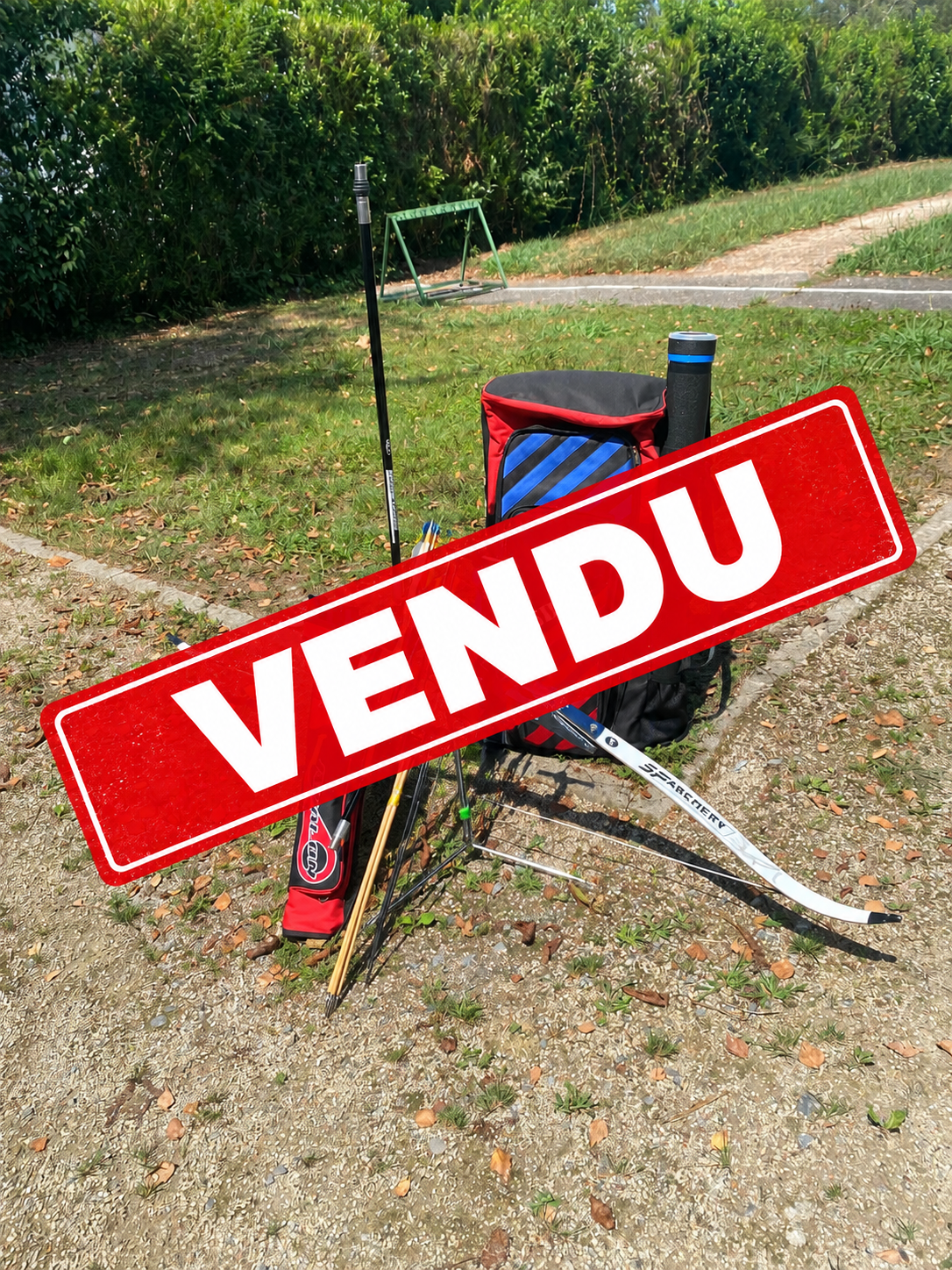 Matériel d’archerie vendu en plein air
